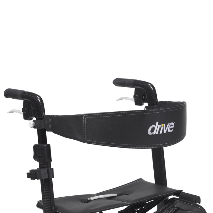 Drive Medical Nitro Elite CF Carbon Fiber Rollator Walker - Black - rtl10266cf