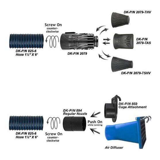 Double K ChallengAir 850 Portable Forced Air Dryer - DB-850D-P