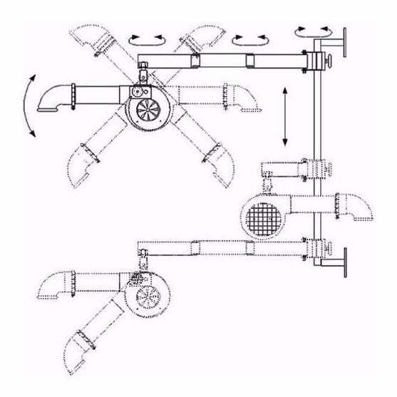 Edemco Table Mount or Wall Mount Finishing Dryer for Groomers Lead Time Applies - ED-F3004