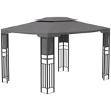 Outsunny 13' x 10' Patio Gazebo Canopy Outdoor Shelter - 84C-323