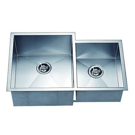 33" Double Bowl Dual Mount 18 Gauge Stainless Steel Kitchen Sink - DSQ311815R