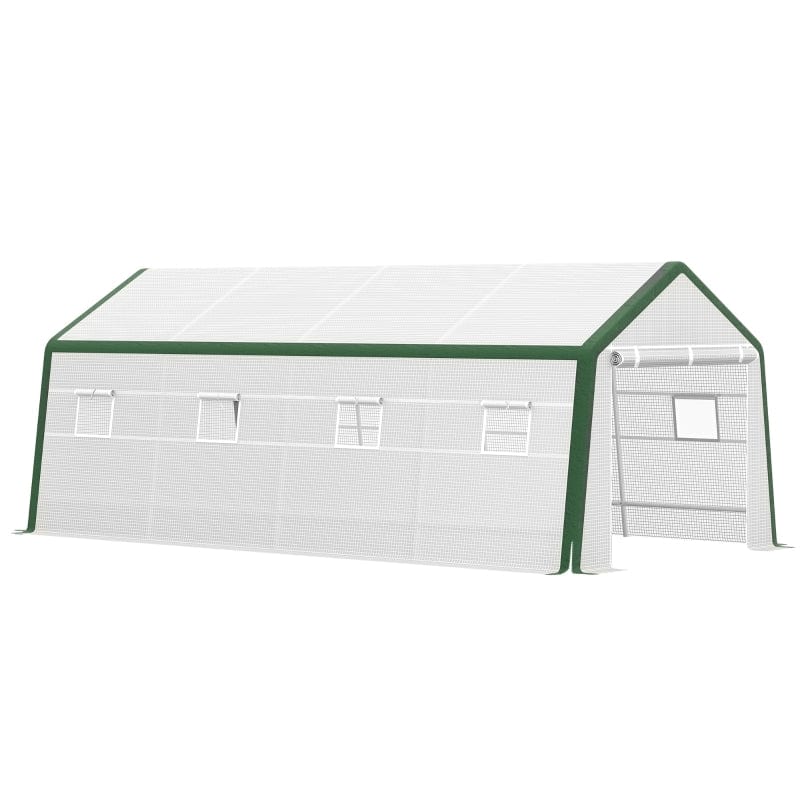 Outsunny 20' L x 10' W x 8' H Heavy-duty Greenhouse - 169BII9TKTG01