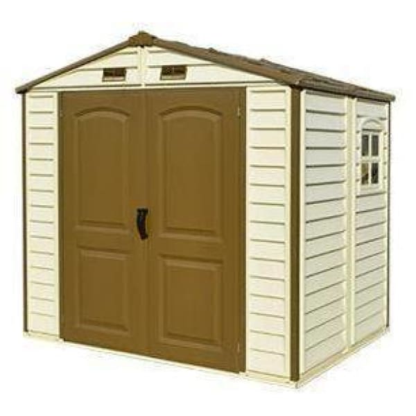 Duramax 8' x 6' StoreAll Vinyl Shed with Foundation 30115 - Backyard Provider