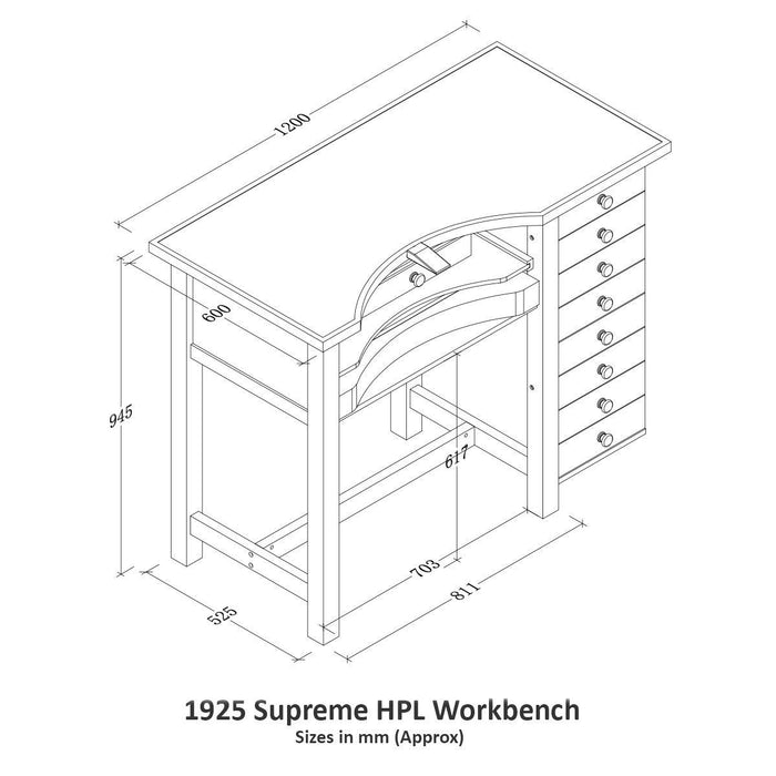 Durston Supreme HPL Jewelers Workbench - 1925