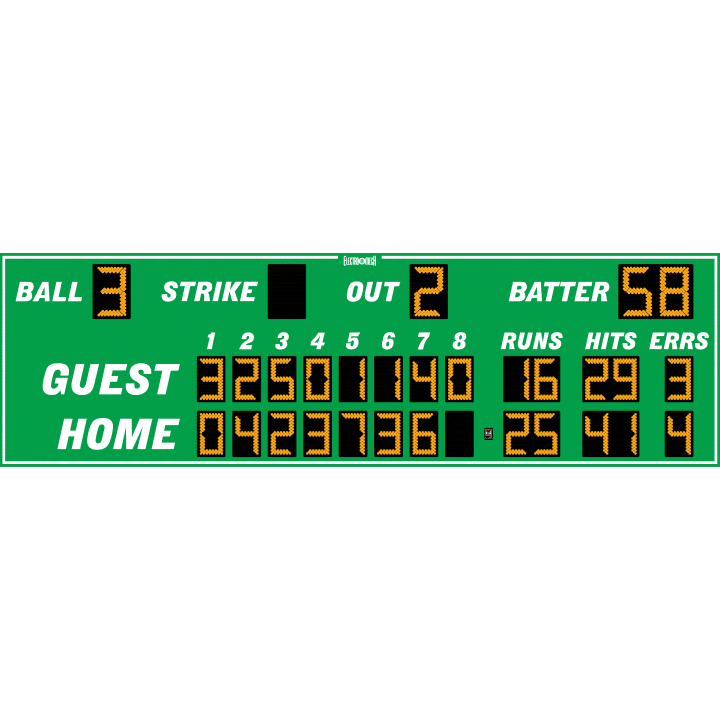 Electro-Mech Eight Inning Baseball Scoreboards - LX163