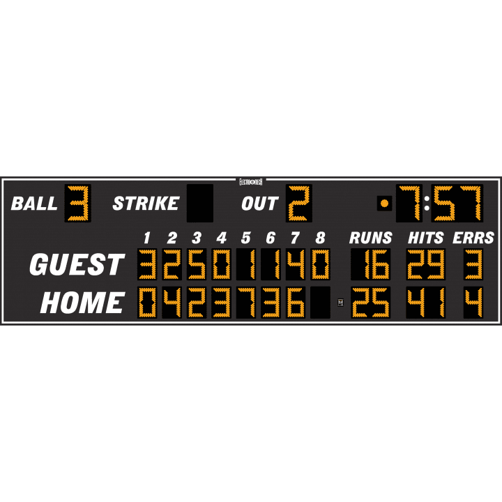 Electro-Mech Eight Inning Baseball Scoreboards - LX163