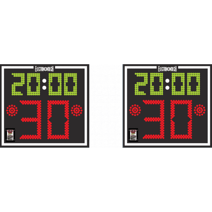 Electro-Mech Shot Clock Set With Game Clock Display - LX2180