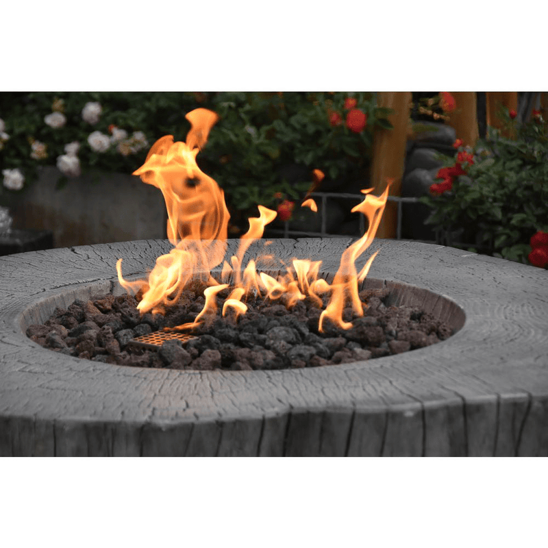 Elementi - Warren Round Fire Pit Table, Hidden Propane Storage - OFG307