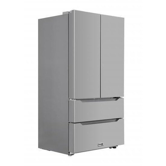 Thor Kitchen 36" 22.50 cu. ft. French Door Refrigerator in Stainless Steel, HRF3602