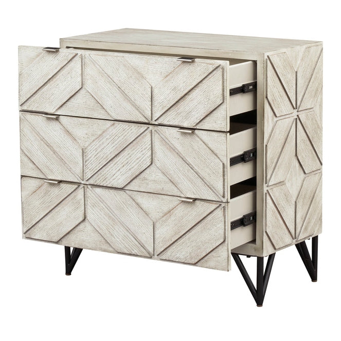 Coast2Coast Home Kimmie Three Drawer Chest Braxton White - 71142