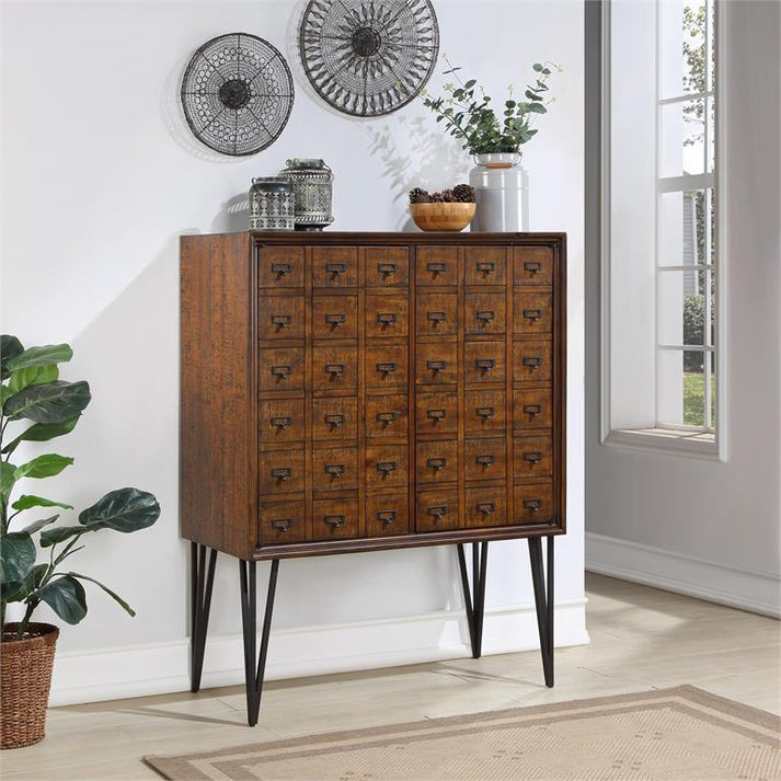 Coast2Coast Home Oxford Two Door Bar Cabinet Distressed Brown - 60216