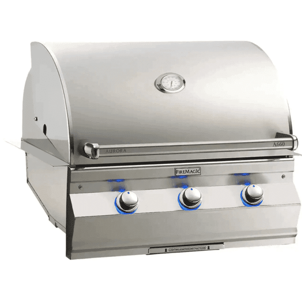 Fire Magic Aurora A660I 30-Inch Built-In Propane Gas Grill With Analog Thermometer - A660I-7EAP - Fire Magic Grills