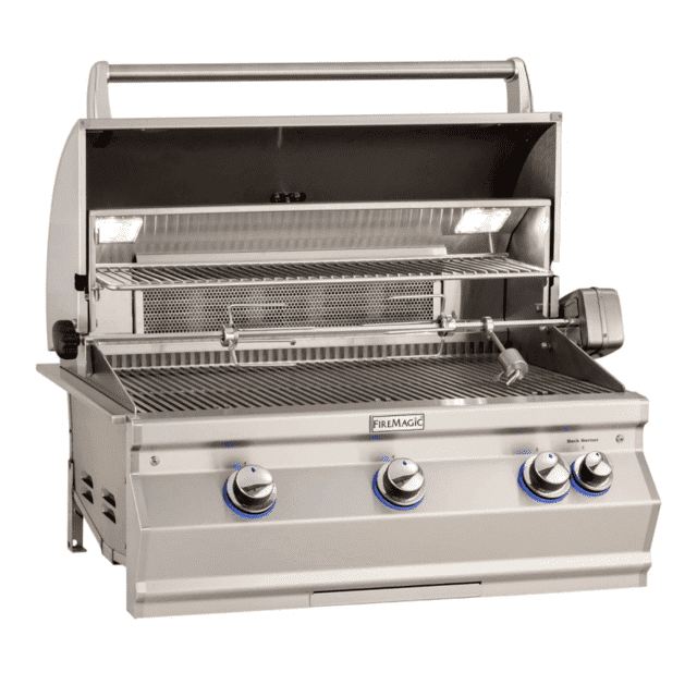 Fire Magic Aurora A790I 36-Inch Built-In Natural Gas Grill With Rotisserie And Analog Thermometer - A790I-8EAN