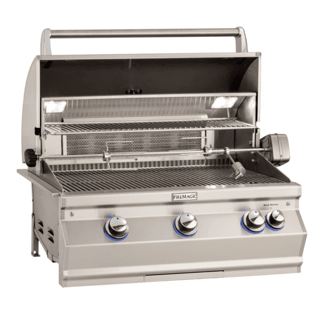 Fire Magic Aurora A790I 36-Inch Built-In Propane Gas Grill With Rotisserie And Analog Thermometer - A790I-8EAP - Fire Magic Grills