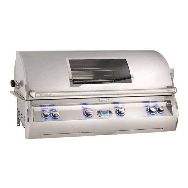 Fire Magic Echelon Diamond E1060I 48-Inch Built-In Propane Gas Grill W/ One Infrared Burner, Magic View Window, Rotisserie, & Digital Thermometer - E1060I-8L1P-W - Fire Magic Grills