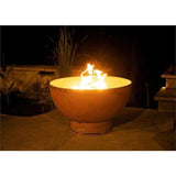 Fire Pit Art Crater Handcrafted Carbon Steel Gas Fire Pit