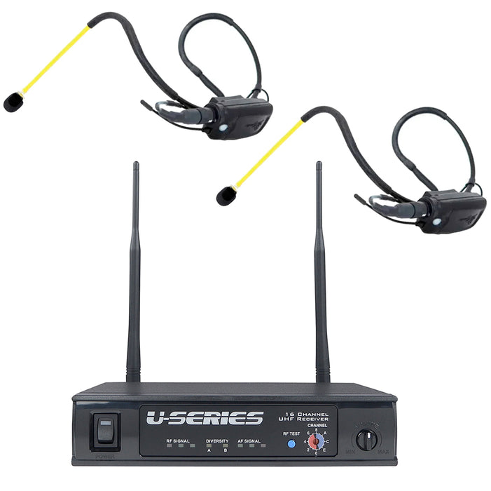 Fitness Audio Uhf Mini-Tx Aeromic or Cyclemic Fitness Microphone System Bundle - MINI-TX-AEROMIC-HEAVY-520A