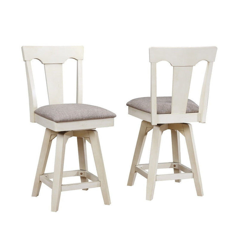 ECI Furniture Choices Panel Back Counter Height Stool with Upholstered 2pcs - 0739-20-CS1