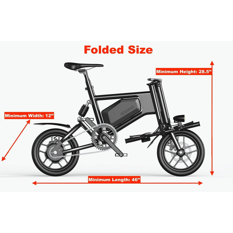 GlareWheel EB-X5 42V/6Ah 250W Folding Electric Commuter Bike GWEB-X5