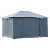 Outsunny 13' x 10' Steel Outdoor Patio Gazebo - 84C-116GY