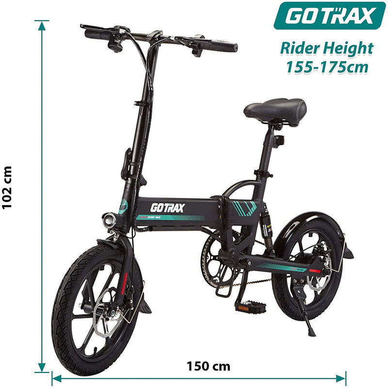 GoTrax EBE1 36V/10Ah 350W Folding Electric Bike EBE1