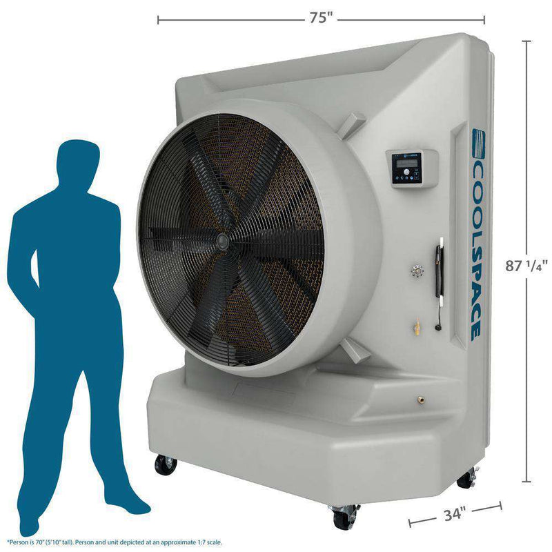 Cool-Space Blizzard-50 26485 Cfm 6500 Sq. Ft. 12-Speed Portable Evaporative Cooler New - CS6-50-VD