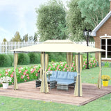 Outsunny 10' x 13' Outdoor Soft Top Gazebo Pergola - 01-0154