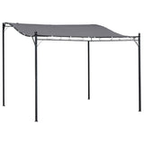 Outsunny 10' x 10' Steel Outdoor Pergola Gazebo Patio Canopy - 84C-038GY