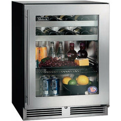 Perlick 24" Beverage Center w/ Stainless Steel Glass Door, ADA Compliant with 4.8 cu. ft. Capacity - HA24BB-4-3