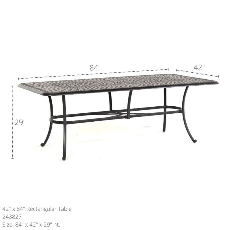 Hanamint Bella 42" X 84" Rectangular Dining Table - 243827-133