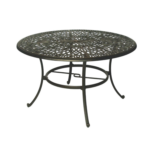 Hanamint Biscayne 54" Round Table with Lazy Susan - 504084-31