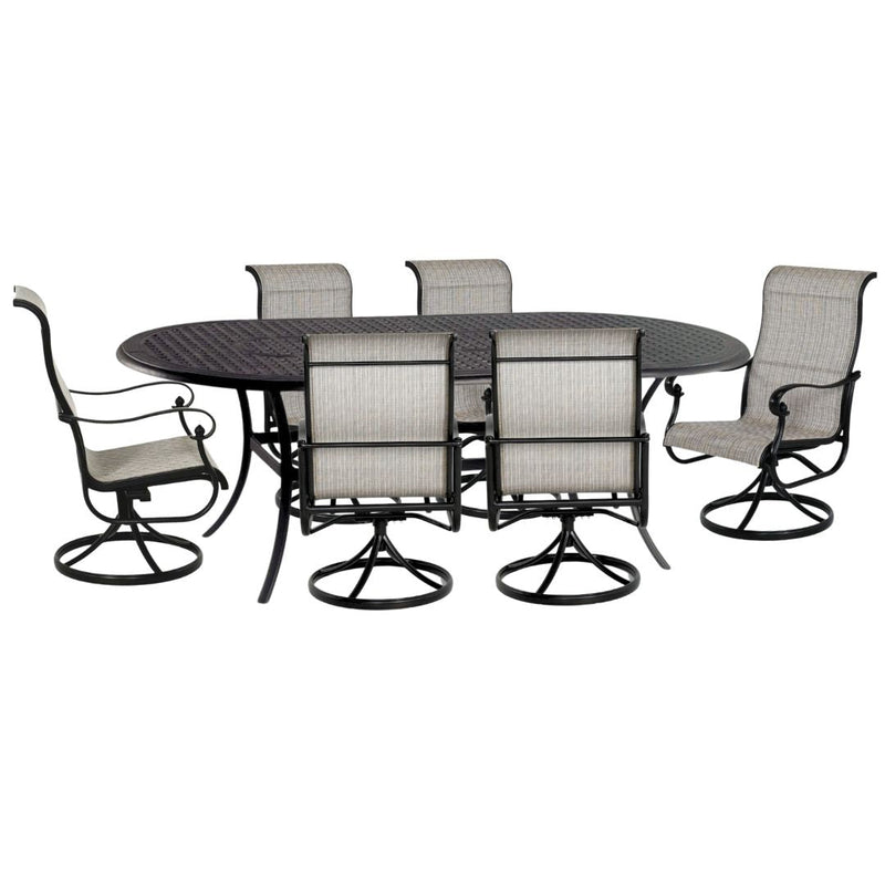 Hanamint Classic 42" X 84" Oval Sling Dining Set 7 Piece Set - 35222