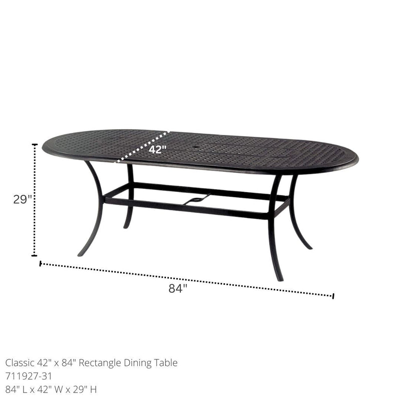 Hanamint Classic 42" X 84" Oval Table - 711927-31