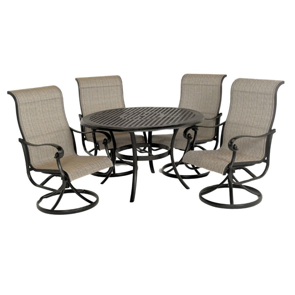 Hanamint Classic 48" Round Sling Dining Set 5 Piece Set - 711548-31