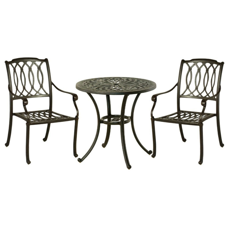 Hanamint Mayfair 30" Round Dining Set 3 Piece Set - 208530-06