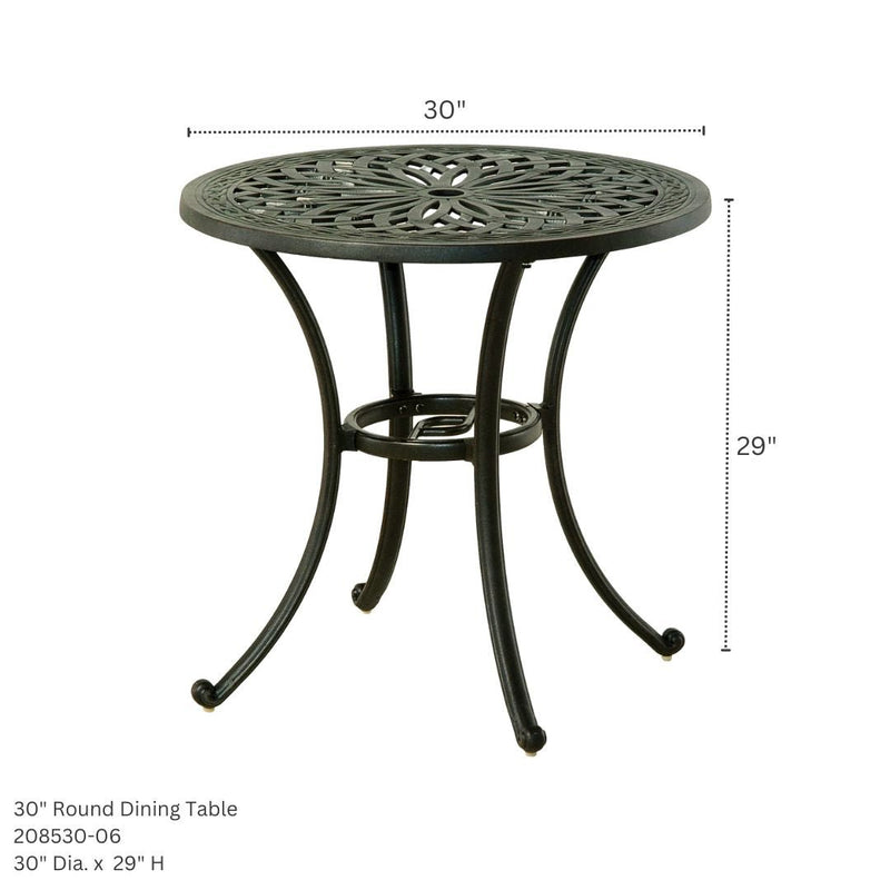 Hanamint Mayfair 30" Round Dining Set 3 Piece Set - 208530-06