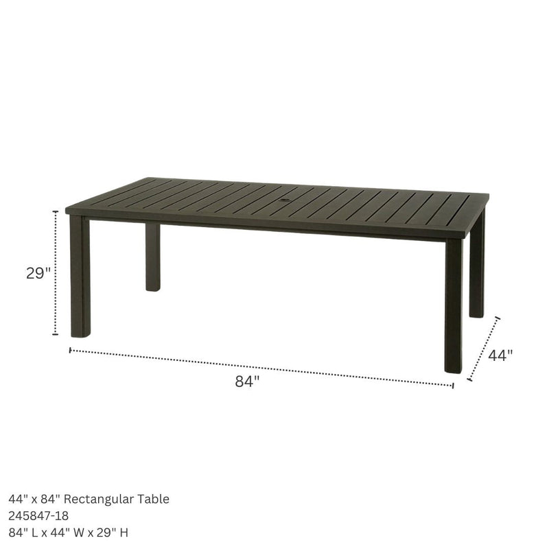 Hanamint Sherwood 44" X 84" Rectangle Slat Table - 245847-18