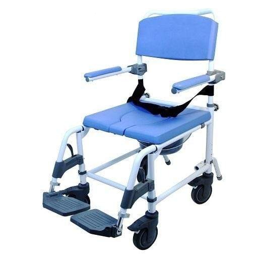 Healthline Ezee Life 18″ 4-Way Seat Non-Tilt Shower Commode Chair - AT065057