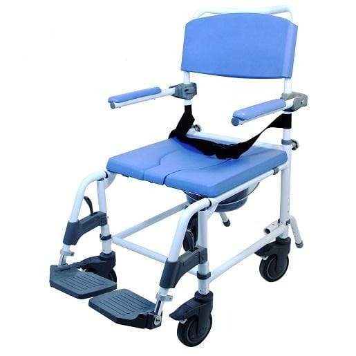 Healthline Ezee Life 20″ Seat Non-Tilt Shower Commode Chair