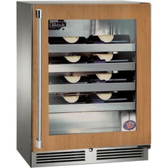 Perlick 24" Wine Reserve, Fully Integrated Glass Door with Alarm - HH24WS-4-4