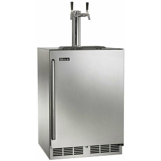 Perlick 24" Built-in Beer Dispenser Stainless Steel Solid Door - HC24TB-4-1-2