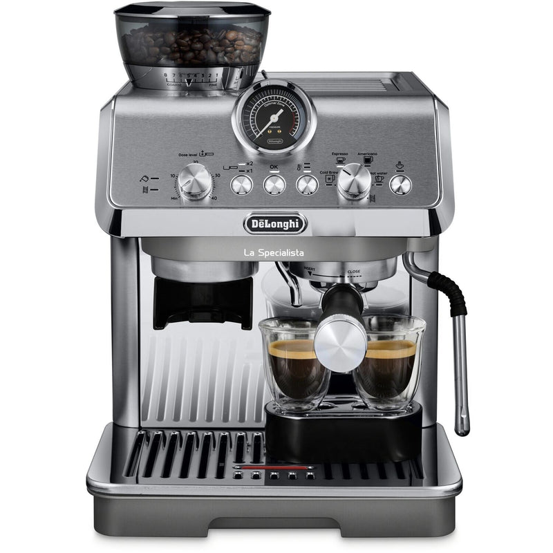 De'Longhi La Specialista Arte Evo Espresso Machine with Cold Brew in Silver EC9255M