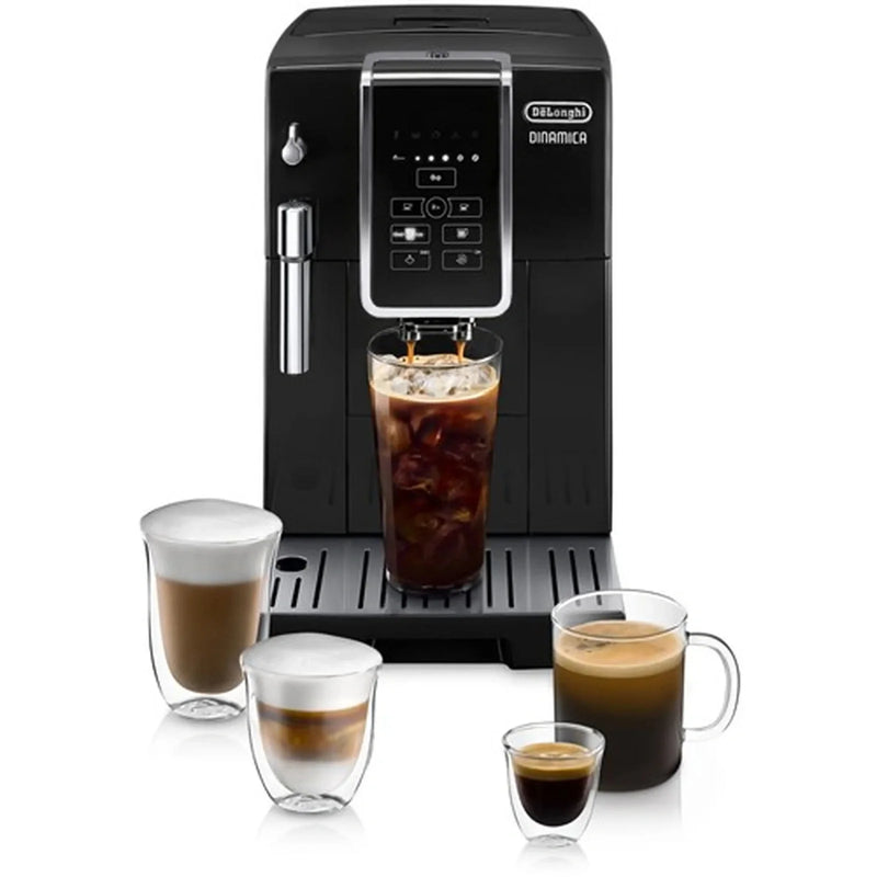 De'Longhi Dinamica Fully Automatic Coffee and Espresso Machine in Black ECAM35020B