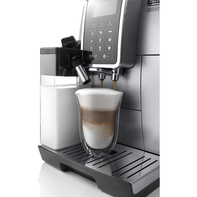 De'Longhi Dinamica with LatteCrema Super Automatic Espresso Machine in Silver ECAM35075SI