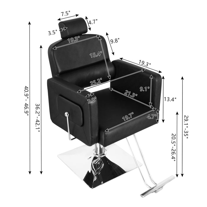 OmySalon 4 Operator Classic Mobile Salon Package Black - SP3-4B