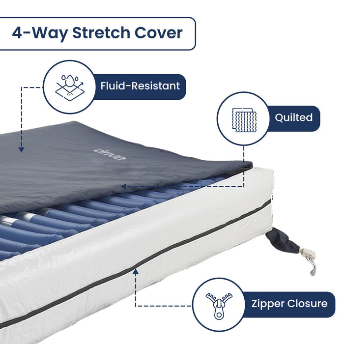 Drive Medical Med Aire Plus Defined Perimeter Low Air Loss Mattress - 8" - 14029dp