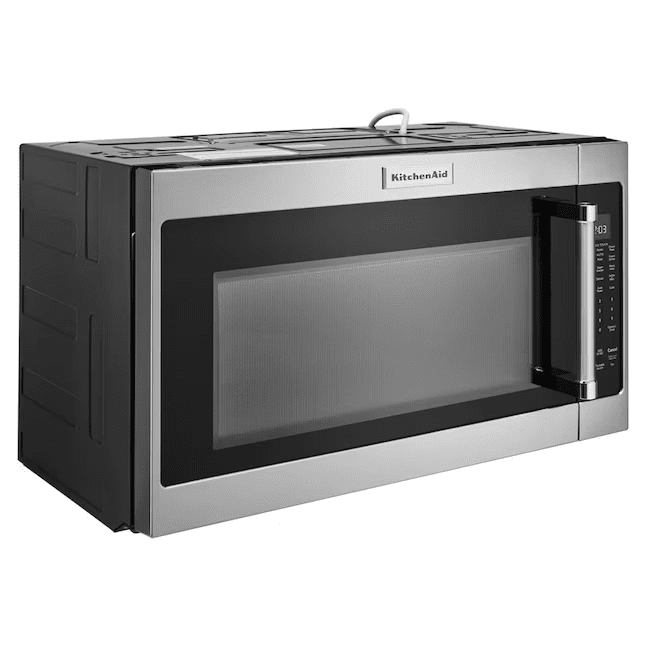 KitchenAid 2-cu ft 1000-Watt Over-the-Range Microwave with Sensor Cooking -KMHS120KPS