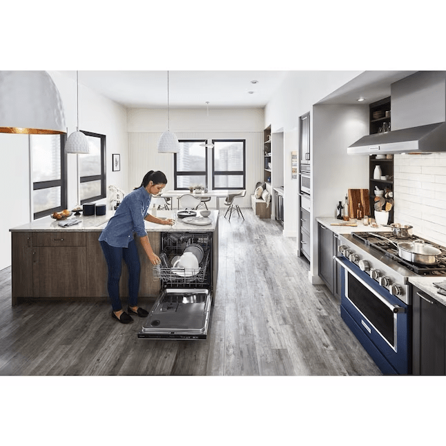 KitchenAid FREEFLEX With Third Rack Top Control 24-in Built-In Dishwasher Third Rack 44-dBA - KDTM404KPS