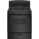 Hotpoint 30-in 4 Burners 4.8-cu ft Freestanding Natural Gas Range Black - RGBS330DRBB