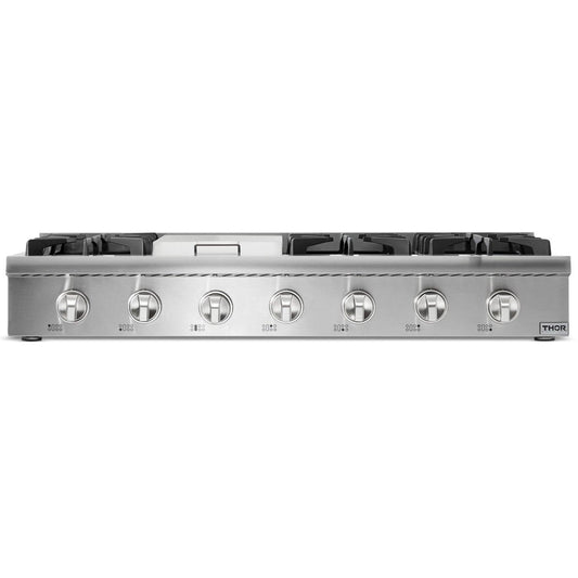 Thor Kitchen 48 In. Propane Gas Range-top in Stainless Steel